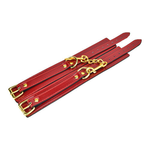 Bound to Please Red Ankle Cuffs – Beginner BDSM Restraints Secondary image