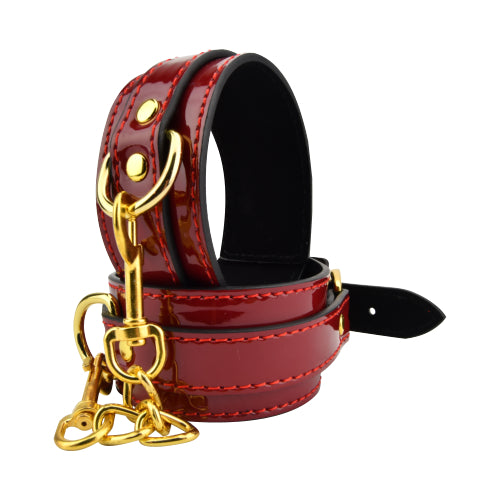 Bound to Please Red Ankle Cuffs – Beginner BDSM Restraints Default Title > Bondage Gear > Restraints