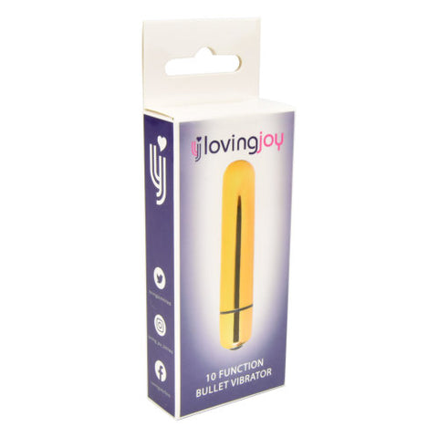 Loving Joy 10 Function Gold Bullet Vibrator – Slim Vibrator BULLETS