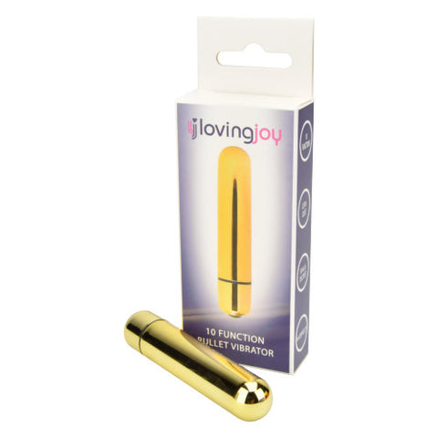 Loving Joy 10 Function Gold Bullet Vibrator – Slim Vibrator BULLETS