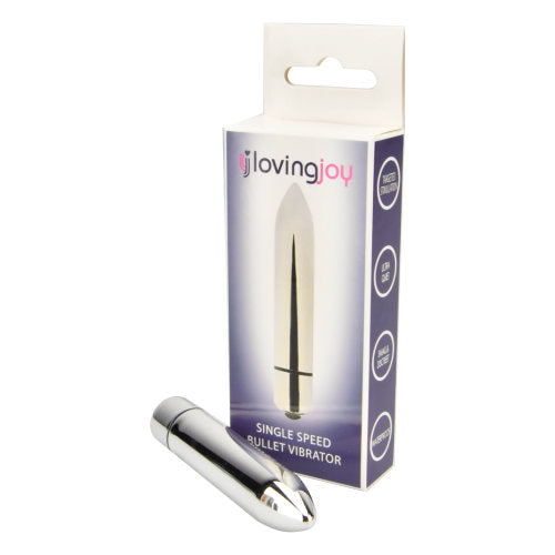 Loving Joy Single Speed Silver Bullet Vibrator – Waterproof Bullet Vibrator BULLETS