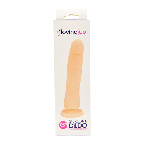 Loving Joy Realistic Silicone 7.5 Inch Strap-On Dildo – Suction Cup Dildo > Realistic Dildos and Vibes > Strap on Dildo