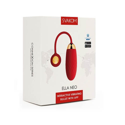 Svakom Ella Neo Red Interactive Vibrating Bullet EGGS