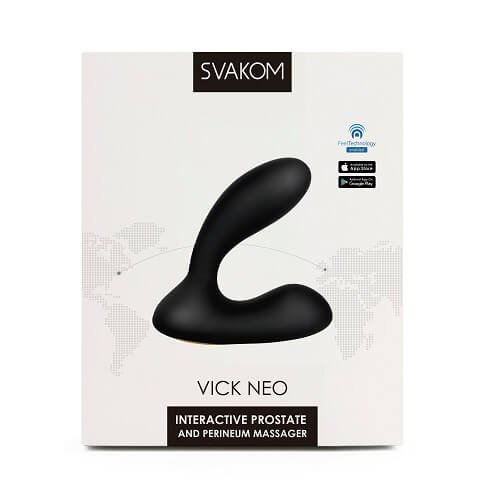 Svakom Vick Neo Black Interactive Prostate Massager > Anal Range > Prostate Plugs