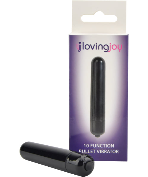 Loving Joy Obsidian (Black) – Slim 10 Function Bullet Vibrator BULLETS