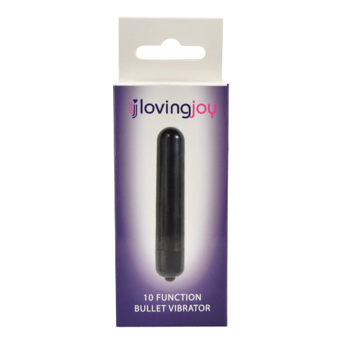 Loving Joy Obsidian (Black) – Slim 10 Function Bullet Vibrator BULLETS