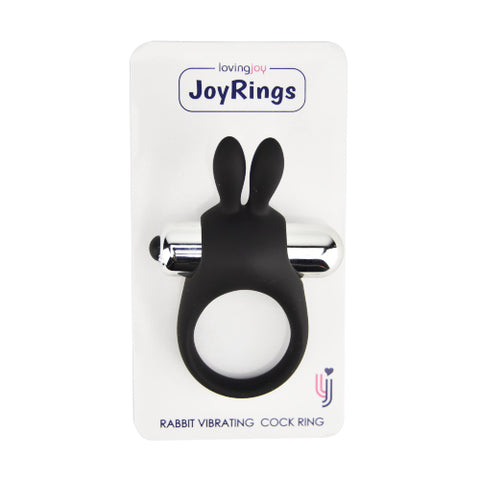 JoyRings Silicone Rabbit Vibrating Cock Ring – Silicone Couples Vibrating Cock Ring Cock Rings Vibrating
