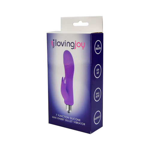 Loving Joy 7 Function Silicone Mini Rabbit Bullet Vibrator – Silicone Mini Rabbit Vibrator > Vibrators > Ladies > Rabbit