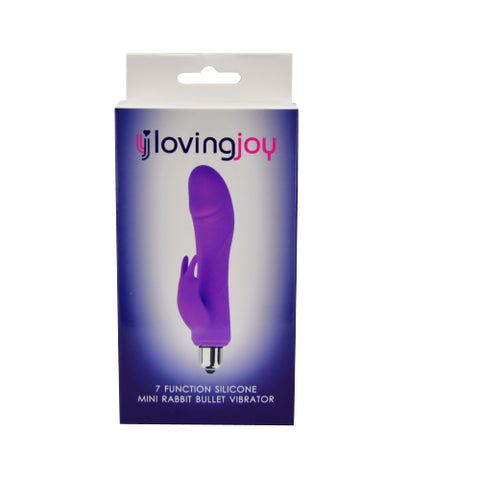 Loving Joy 7 Function Silicone Mini Rabbit Bullet Vibrator – Silicone Mini Rabbit Vibrator VIBRATORS-RABBIT