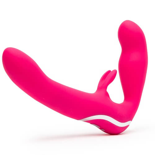 Happy Rabbit Strapless Strap-On Rabbit Vibrator – USB Rechargeable Waterproof Dual Vibrations (8) Default Title > Dildos > Strapless Strap Ons