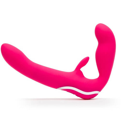 Happy Rabbit Strapless Strap-On Rabbit Vibrator – USB Rechargeable Waterproof Dual Vibrations > Dildos > Strapless Strap Ons