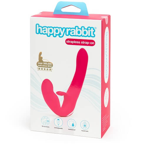 Happy Rabbit Strapless Strap-On Rabbit Vibrator – USB Rechargeable Waterproof Dual Vibrations (8) > Dildos > Strapless Strap Ons