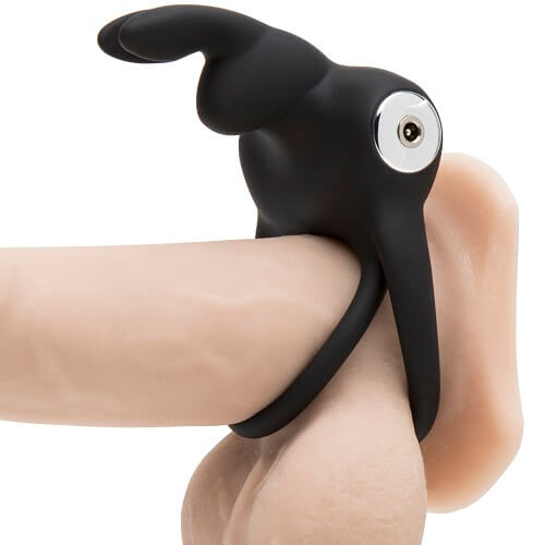 Happy Rabbit Couples Stimulating Rechargeable Silicone USB Vibrating Rabbit Love Ring > Cock Ring > Vibrating