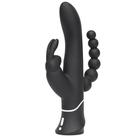 Happy Rabbit Triple Curve Rechargeable Vibrator with Travel Lock and Dual Motors Default Title > Vibrators > Ladies > Rabbit