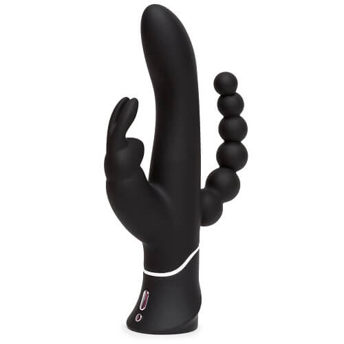 Happy Rabbit Triple Curve Rechargeable Vibrator with Travel Lock and Dual Motors > Vibrators > Ladies > Rabbit