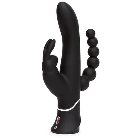 Happy Rabbit Triple Curve Rechargeable Vibrator with Travel Lock and Dual Motors > Vibrators > Ladies > Rabbit