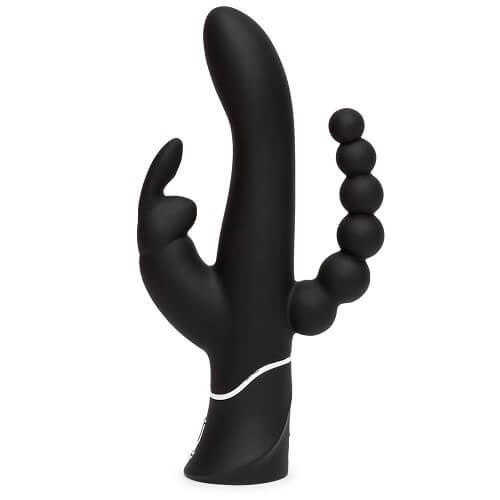 Happy Rabbit Triple Curve Rechargeable Vibrator with Travel Lock and Dual Motors > Vibrators > Ladies > Rabbit