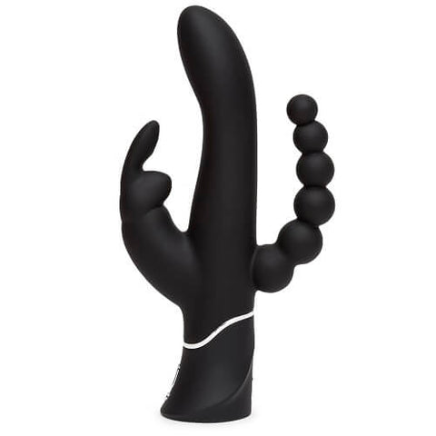 Happy Rabbit Triple Curve Rechargeable Vibrator with Travel Lock and Dual Motors > Vibrators > Ladies > Rabbit
