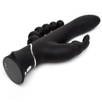 Happy Rabbit Triple Curve Rechargeable Vibrator with Travel Lock and Dual Motors > Vibrators > Ladies > Rabbit