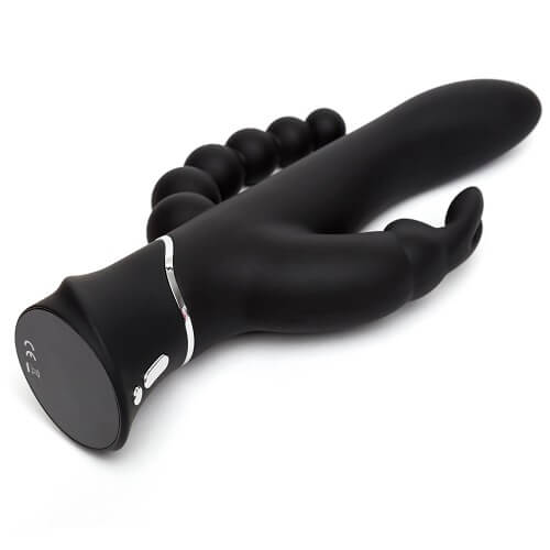 Happy Rabbit Triple Curve Rechargeable Vibrator with Travel Lock and Dual Motors > Vibrators > Ladies > Rabbit