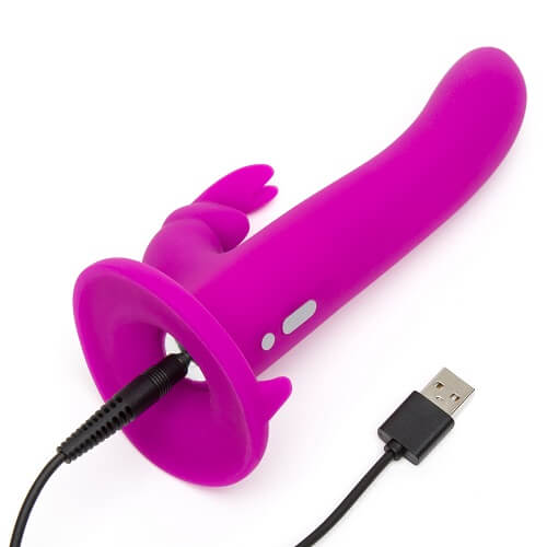 Happy Rabbit Vibrating Strap-On Harness Set – 15 Vibration Functions 5 Inch Shaft Strap-On Harness > Dildos > Strap On Harnesses