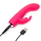 Happy Rabbit Mini Rechargeable Waterproof Silicone Rabbit Vibrator with Curved G-Spot Tip > Vibrators > Ladies > Rabbit