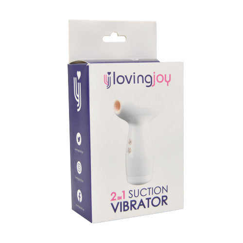 Loving Joy 2 in 1 Suction Vibrator – Dual-Function Vibrator Suction Stimulator