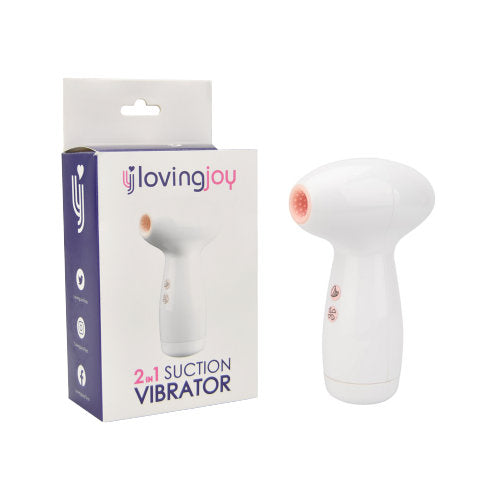 Loving Joy 2 in 1 Suction Vibrator – Dual-Function Vibrator Suction Stimulator