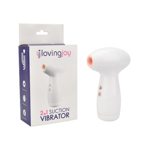 Loving Joy 2 in 1 Suction Vibrator – Dual-Function Vibrator Suction Stimulator
