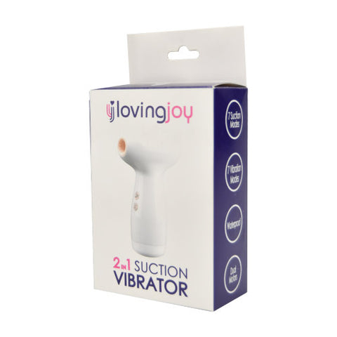 Loving Joy 2 in 1 Suction Vibrator – Dual-Function Vibrator Suction Stimulator