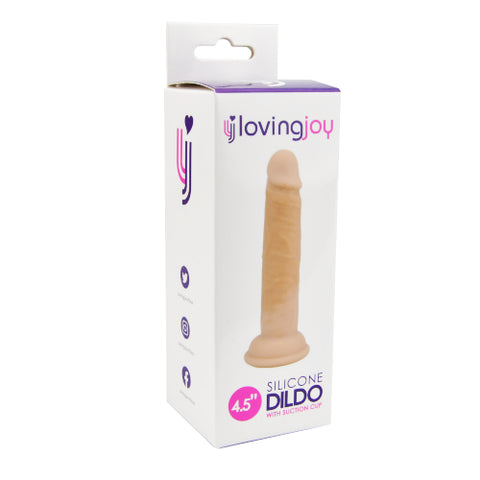 Loving Joy 4.5 Inch Silicone Dildo – Slim Beginner Friendly Silicone Dildo DONGS