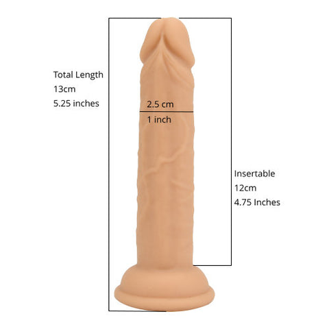 Loving Joy 4.5 Inch Silicone Dildo – Slim Beginner Friendly Silicone Dildo DONGS