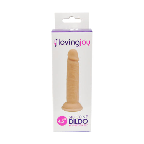Loving Joy 4.5 Inch Silicone Dildo – Slim Beginner Friendly Silicone Dildo DONGS