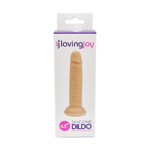 Loving Joy 4.5 Inch Silicone Dildo – Slim Beginner Friendly Silicone Dildo DONGS