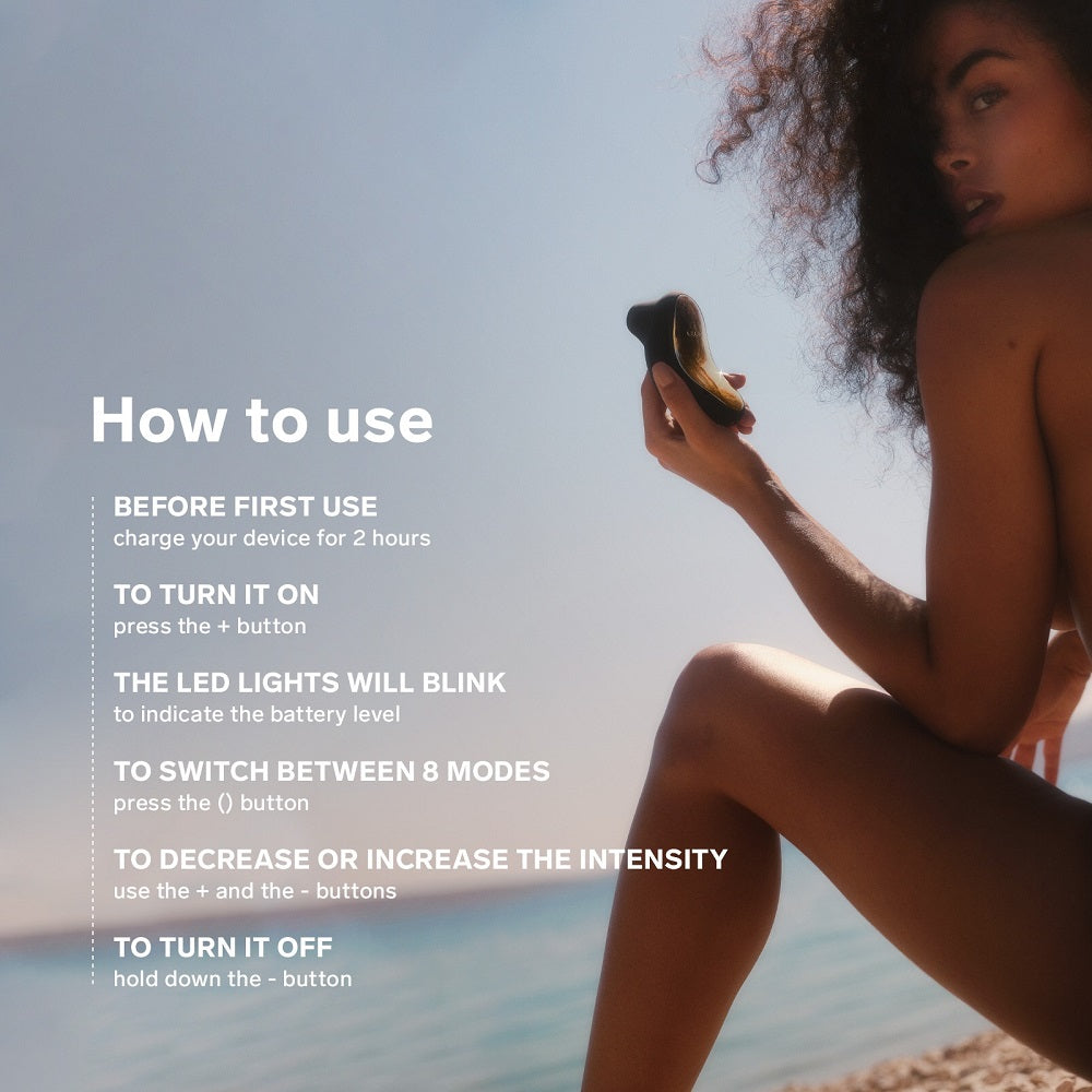 Lelo Sona Clitoral Stimulator Black Air Pulsation