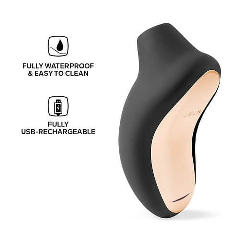 Lelo Sona Clitoral Stimulator Black Air Pulsation