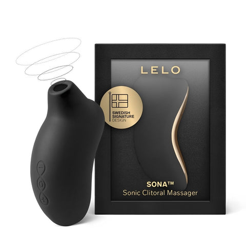 Lelo Sona Clitoral Stimulator Black Black Air Pulsation