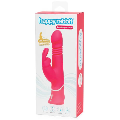 Happy Rabbit Thrusting Realistic – Rechargeable Dual Motor Rabbit Vibrator > Vibrators > Ladies > Rabbit