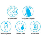 Happy Rabbit Thrusting Realistic – Rechargeable Dual Motor Rabbit Vibrator > Vibrators > Ladies > Rabbit