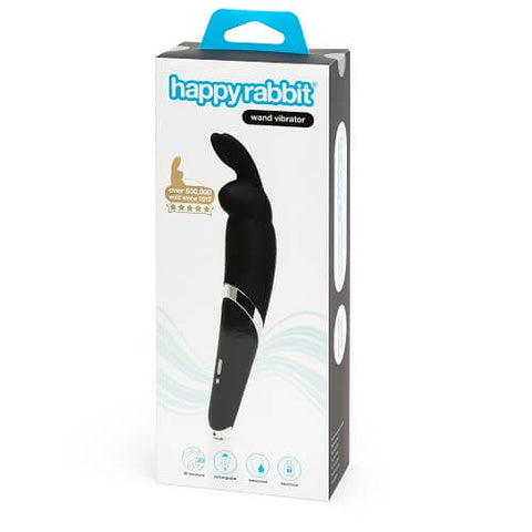 Happy Rabbit Wand Vibrator – Rechargeable Silicone 10 Vibration Patterns External Stimulator > Sex Toys For Ladies > Clitoral Vibrators and Stimulators