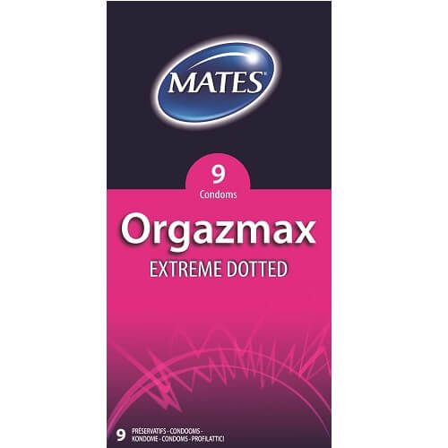 Mates OrgazMax Extreme Dotted Condoms 9 Pack – Soft Mint Flavored Condoms Default Title Condoms