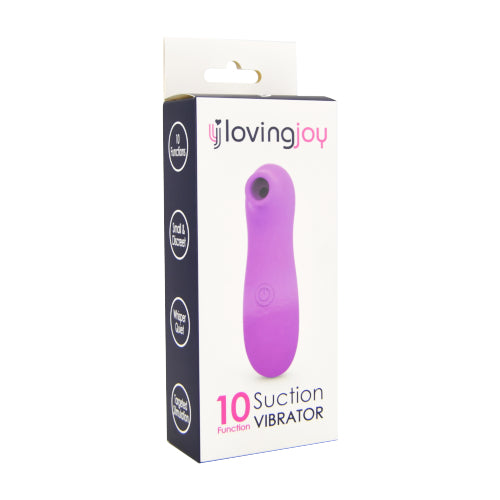Loving Joy Clitoral Suction Vibrator – 10 Function Small Travel Vibrator VIBRATORS