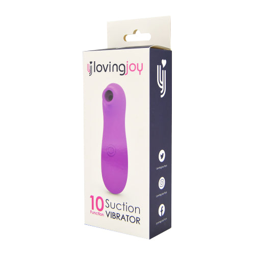 Loving Joy Clitoral Suction Vibrator – 10 Function Small Travel Vibrator VIBRATORS
