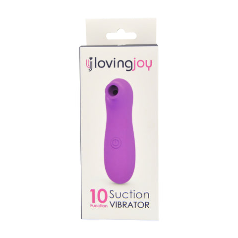 Loving Joy Clitoral Suction Vibrator – 10 Function Small Travel Vibrator VIBRATORS