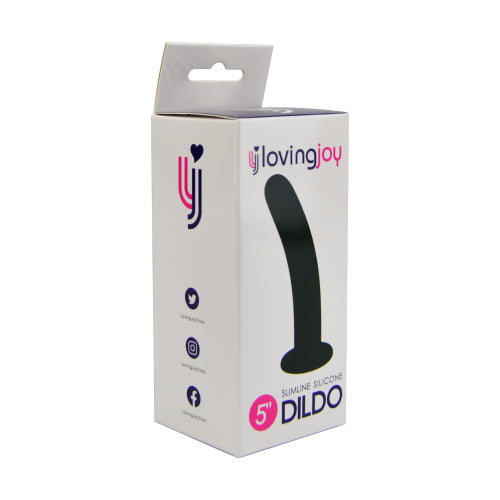 Loving Joy Slimline Silicone Dildo 5 Inch – Smooth Slim Silicone Dildo > Realistic Dildos and Vibes > Neutral Dildos