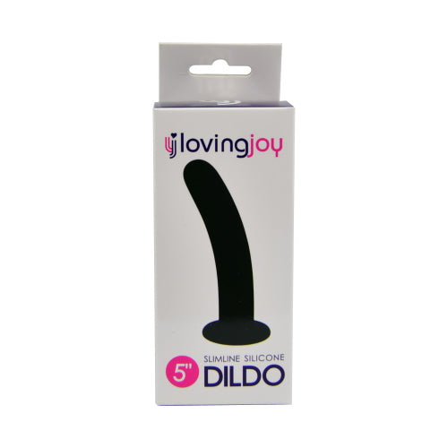 Loving Joy Slimline Silicone Dildo 5 Inch – Smooth Slim Silicone Dildo Secondary image
