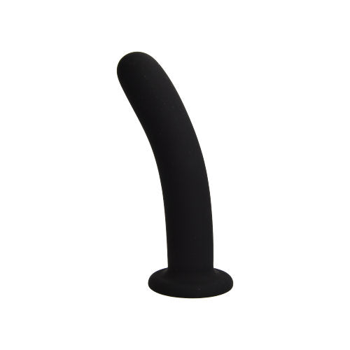 Loving Joy Smooth Silicone Dildo 6 Inch (Black) – Smooth Silicone Dildo Default Title > Realistic Dildos and Vibes > Neutral Dildos