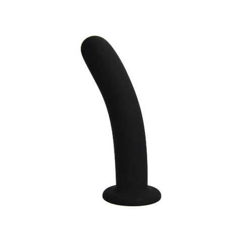 Loving Joy Smooth Silicone Dildo 6 Inch (Black) – Smooth Silicone Dildo Default Title > Realistic Dildos and Vibes > Neutral Dildos