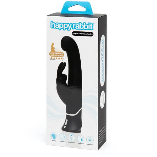 Happy Rabbit G-Spot Stroker – Rechargeable Waterproof Silicone 9.5 Inch Rabbit Vibrator > Vibrators > Ladies > Rabbit