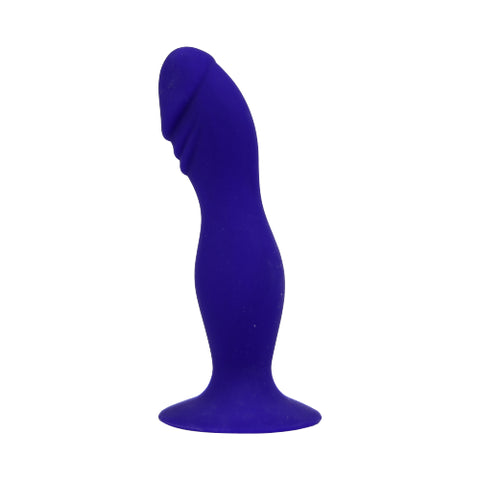 Loving Joy 6 Inch Silicone Dildo (Midnight Blue) – Harness Compatible Dong > Realistic Dildos and Vibes > Neutral Dildos